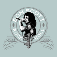 Bon Scott Rock N' Roll Lion Shield Heavy Core Tee | Teevron