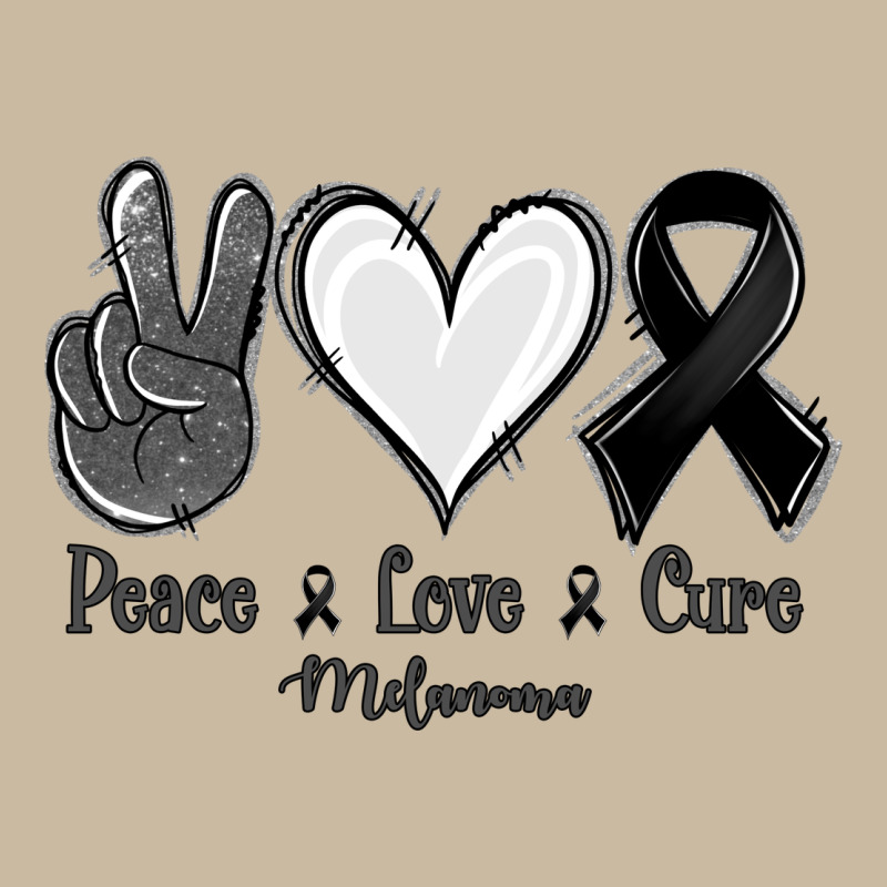 Peace Love Cure Melanoma Cancer Long Sleeve Tee by Jasminsmagicworld | Teevron