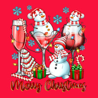 Merry Christmas Wine Glasses Classic Tee | Teevron