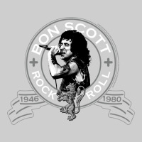 Bon Scott Rock N' Roll Lion Shield Premium Tee | Teevron
