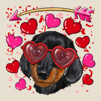Valentine's Day  Dachshund Puppy Urban Heavy Tee | Teevron