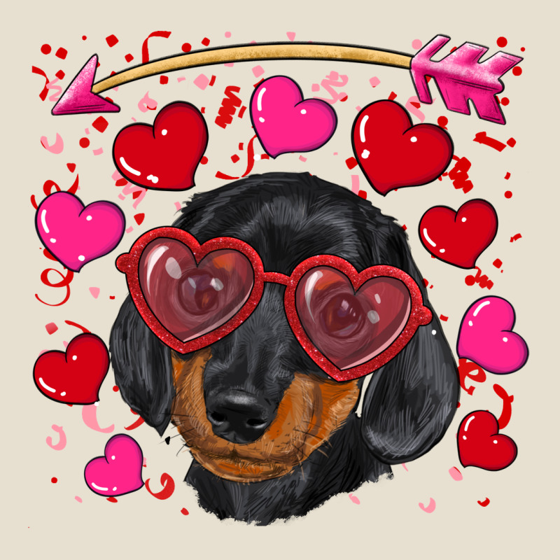 Valentine's Day  Dachshund Puppy Urban Heavy Tee by RanaPortraitStore | Teevron