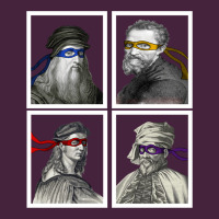 Ninja Artists Leonardo Donatello Raphael Michelangelo Parody Renaissan Long Sleeve Tee | Teevron
