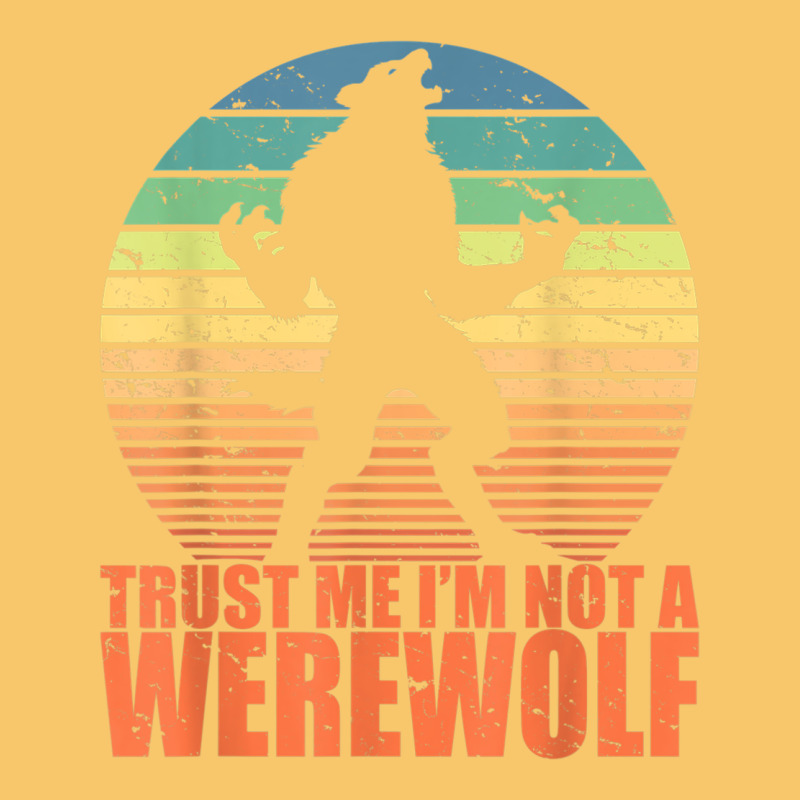 Trust Me I'm Not A Werewolf Men Boys Halloween Costume Vintage Hoodie by trangStudio | Teevron