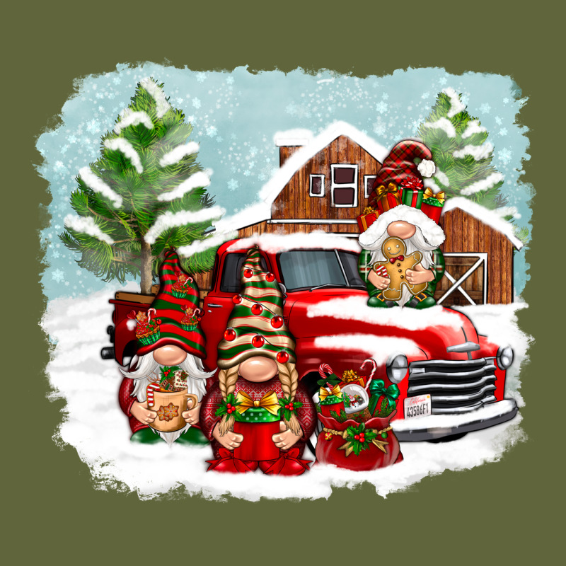 Christmas Gnomes With Red Truck Classic Tee by NancyCooperArtShop | Teevron