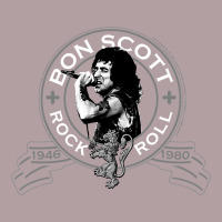 Bon Scott Rock N' Roll Lion Shield Vintage Hoodie | Teevron