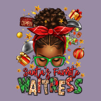 Santa's Favorite Waitress Messy Bun Classic Tee | Teevron