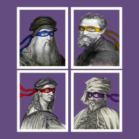 Ninja Artists Leonardo Donatello Raphael Michelangelo Parody Renaissan Vintage Hoodie | Teevron