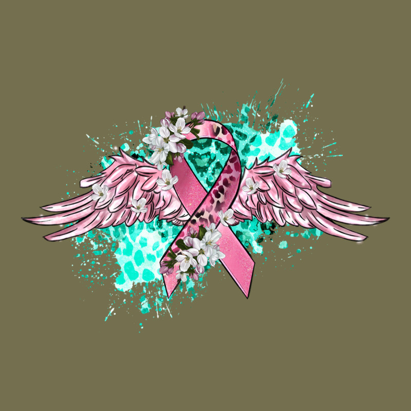 Cancer Ribbon With Angel Wings Vintage Hoodie by CowGirlArtShop | Teevron