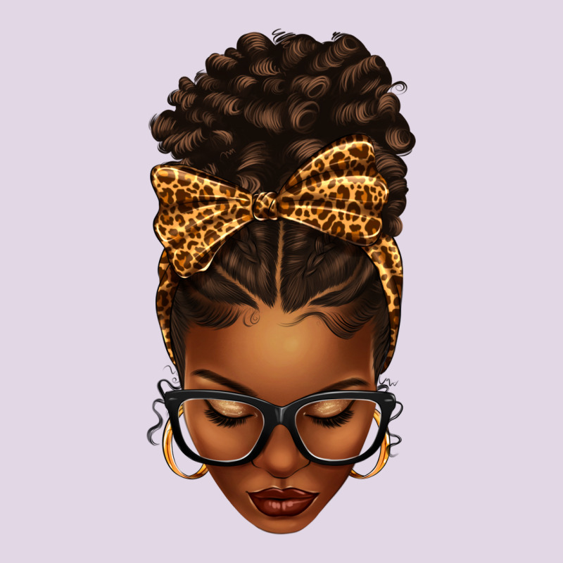 Afro Messy Bun Leopard Bow Classic Tee by texasbilliewilder | Teevron
