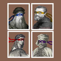 Ninja Artists Leonardo Donatello Raphael Michelangelo Parody Renaissan Zipper Hoodie | Teevron
