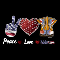 Peace Love Veteran Ladies Tee | Teevron