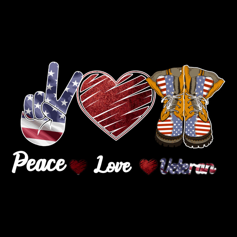 Peace Love Veteran Ladies Tee by Bettercallsaul | Teevron