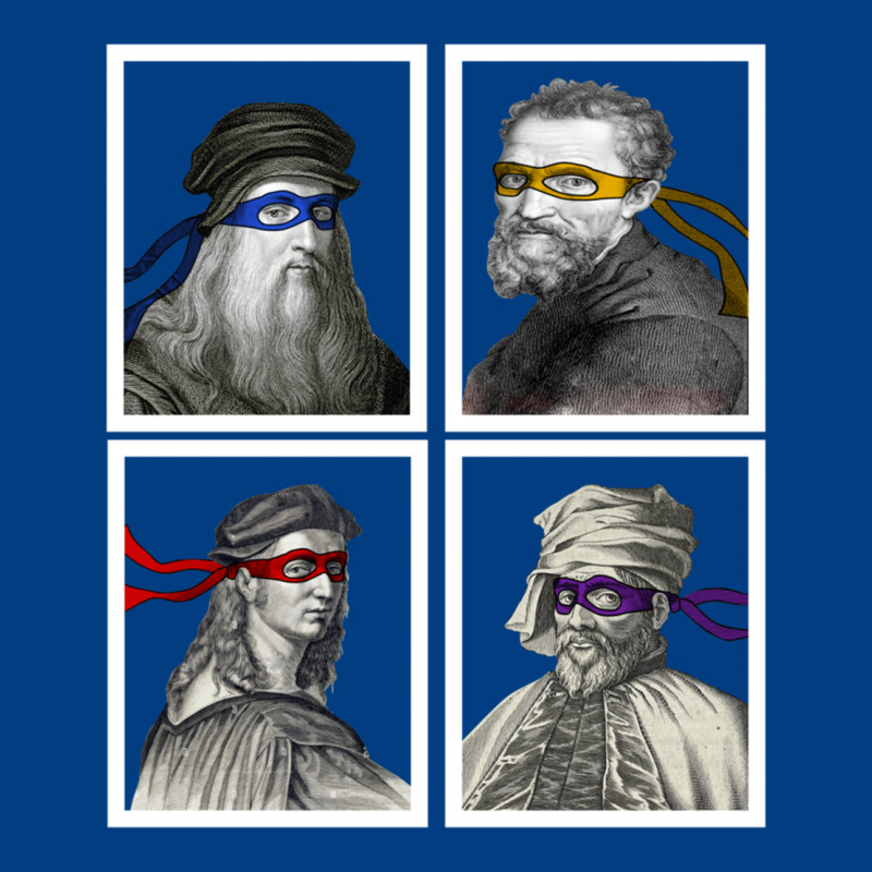Ninja Artists Leonardo Donatello Raphael Michelangelo Parody Renaissan Premium Sweatshirt by trangStudio | Teevron