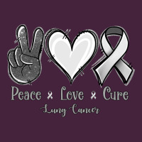 Peace Love Cure Lung Cancer Long Sleeve Tee | Teevron