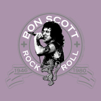 Bon Scott Rock N' Roll Lion Shield Heavyweight Hoodie | Teevron