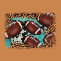 American Football Leopard Cowhide Turquoise  Leather Background Heavyweight Hoodie | Teevron