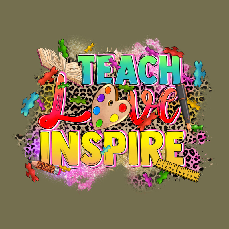 Teach Love Inspire Vintage Hoodie by CowGirlArtShop | Teevron