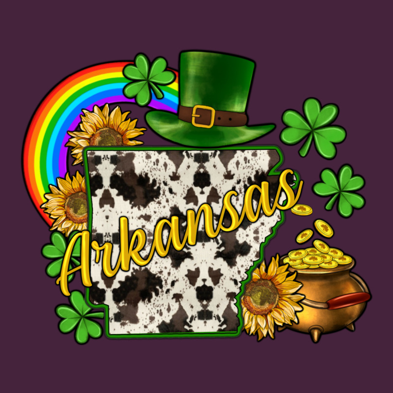Arkansas Map St. Patrick's Long Sleeve Tee by CowGirlArtShop | Teevron
