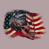 Skull With American Flag 4th Of July Vintage Hoodie | Teevron
