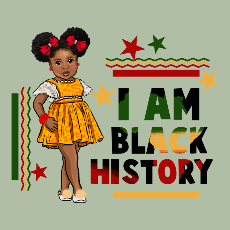 I Am Black History Black Girl Peekaboo Juneteenth Urban Heavy Tee by CowGirlArtShop | Teevron