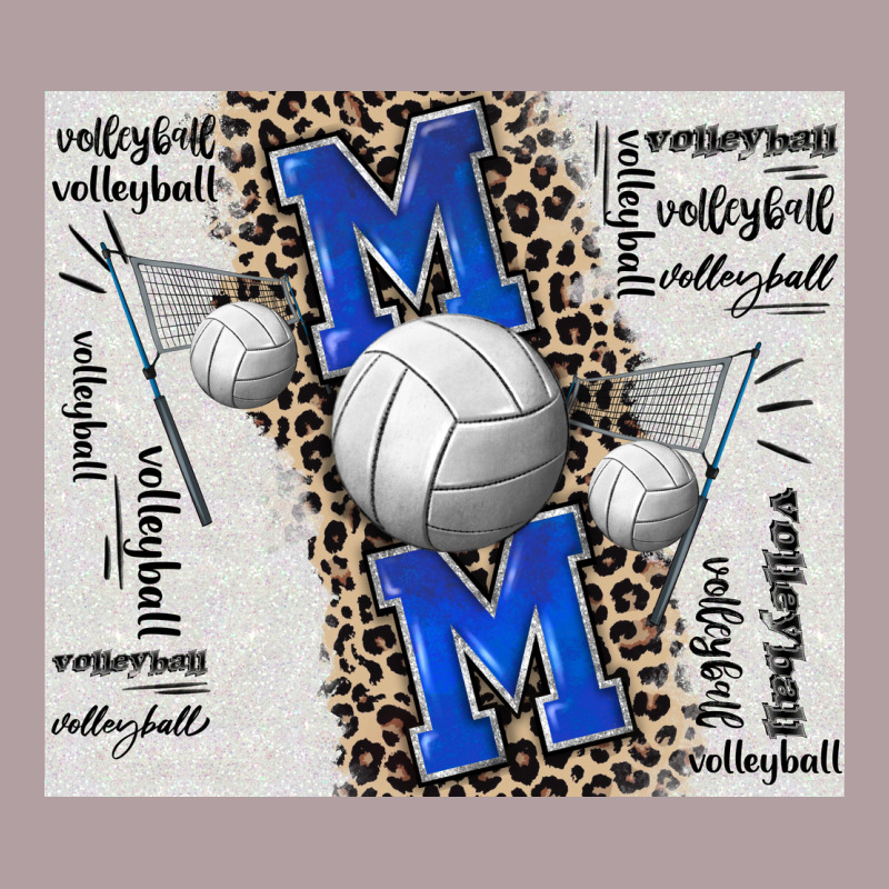 Volleyball Mom Blue Mother's Day Vintage Hoodie by CowGirlArtShop | Teevron
