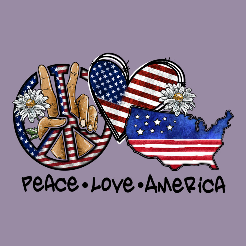 Peace Love America Classic Tee by SublimationCraftShop | Teevron