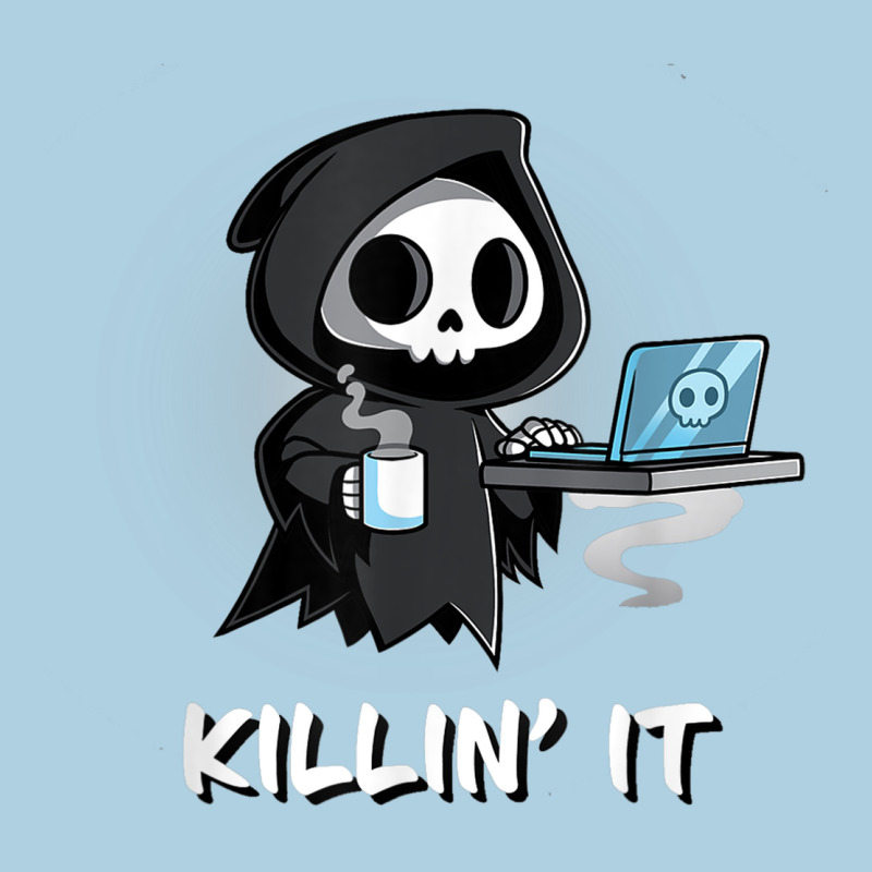 Killin' It Shirt Funny Grim Reaper Halloween Sarcasm Premium Hoodie by trangStudio | Teevron