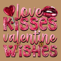 Love Kisses Valentine Wishes Valentine's Day Vintage Hoodie | Teevron