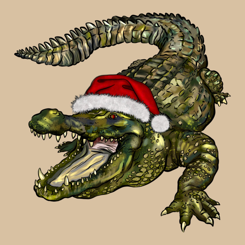 Christmas Alligator Heavyweight Hoodie by BarkalooDesign | Teevron