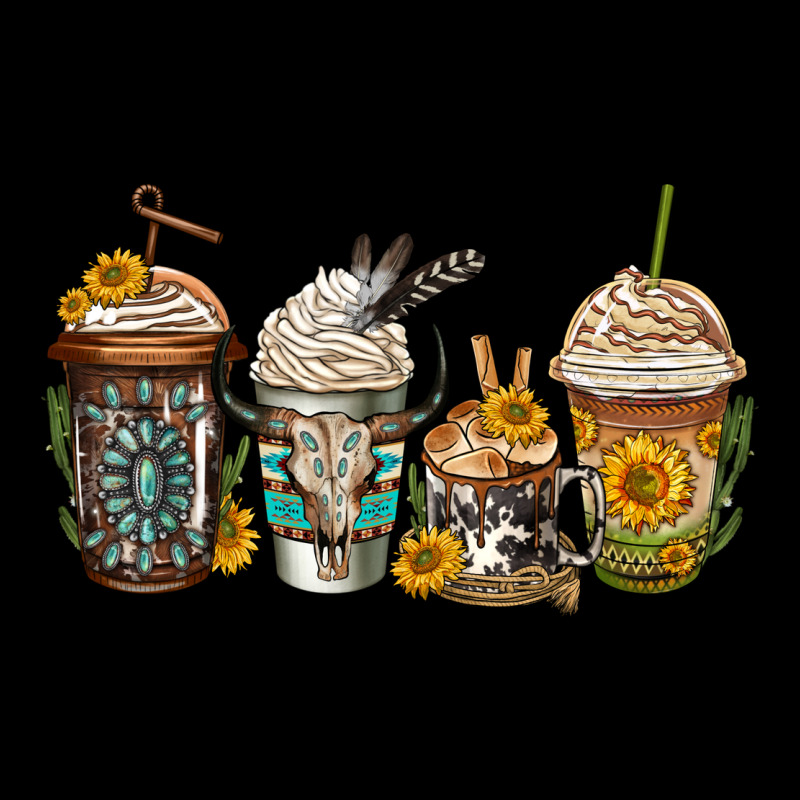 Bull Skull Western Coffee Cups Heavy Core Tee by Jasminsmagicworld | Teevron