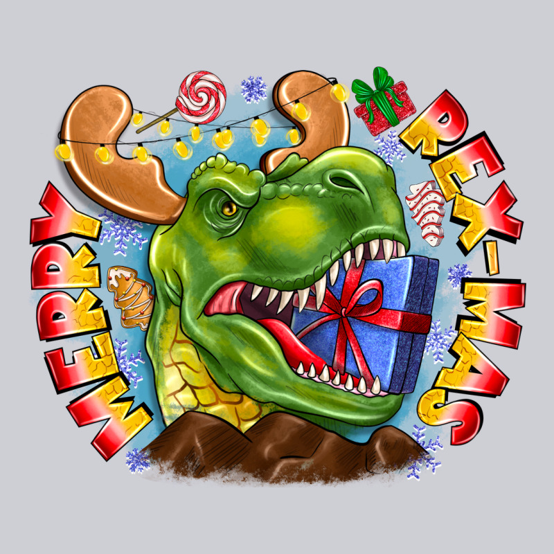 Merry Rexmas Heavyweight Sweatshirt by CowhideDigitalArt | Teevron