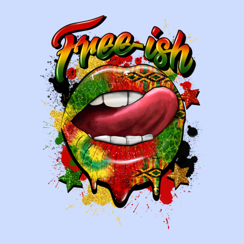 Free Ish Juneteenth Lips Urban Heavy Tee by CowGirlArtShop | Teevron
