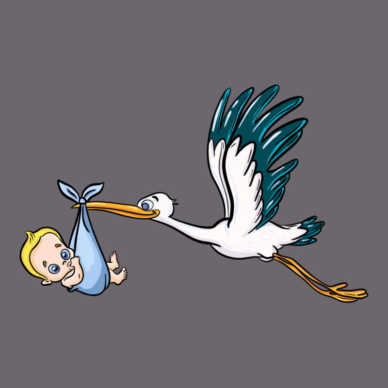 Stork With Baby Boy Premium Sweatshirt by BarkalooDesign | Teevron
