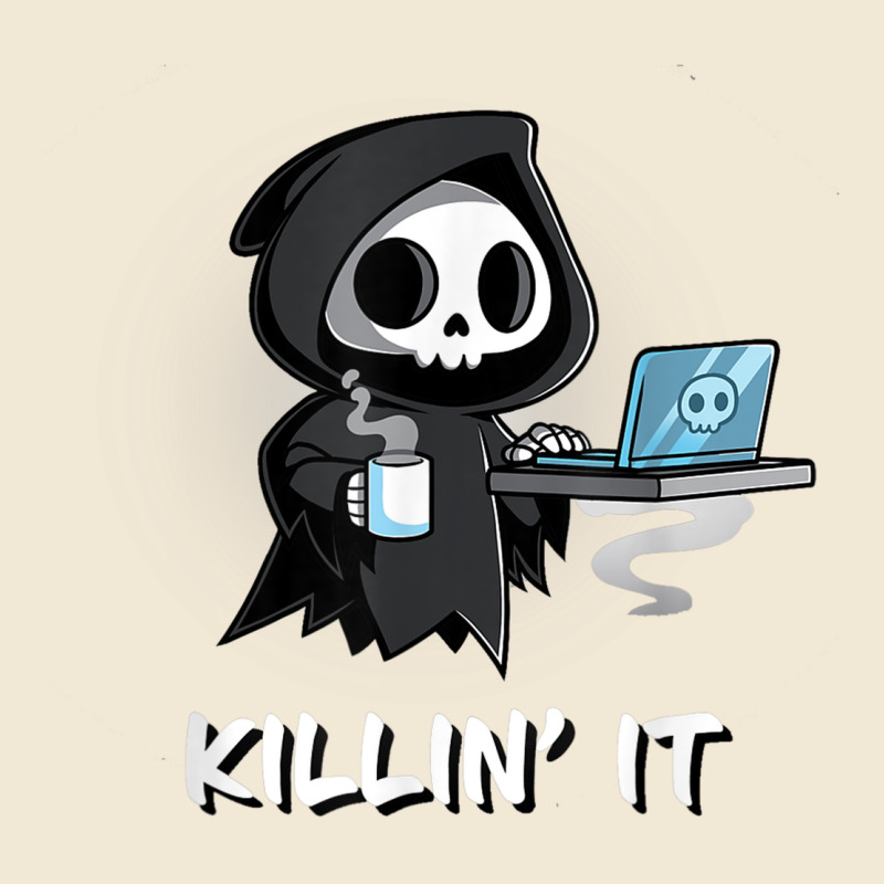 Killin' It Shirt Funny Grim Reaper Halloween Sarcasm Premium Tee by trangStudio | Teevron