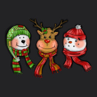 Christmas Reindeer Polar Bear Snowman Vintage Tee | Teevron