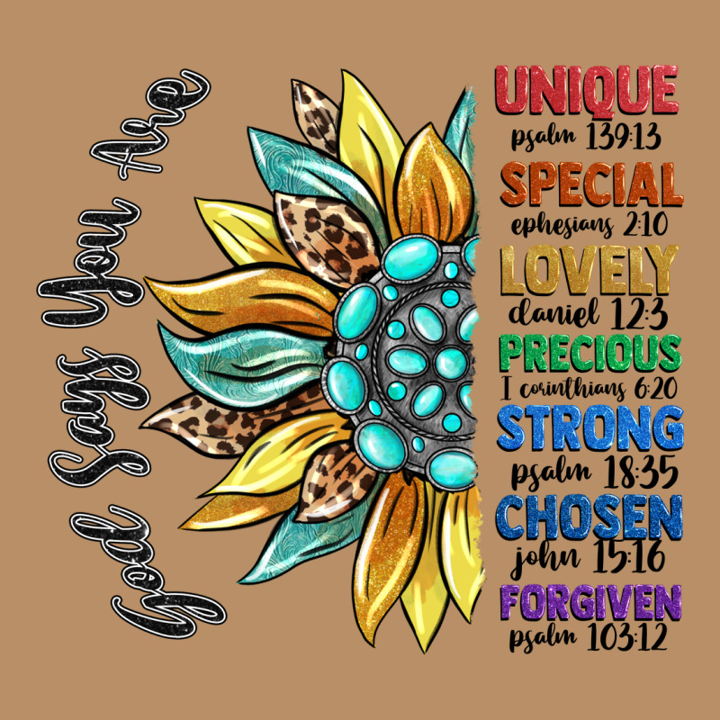 God Says You Are Unique Vintage Hoodie by CowGirlArtShop | Teevron