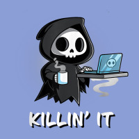 Killin' It Shirt Funny Grim Reaper Halloween Sarcasm Long Sleeve Tee | Teevron