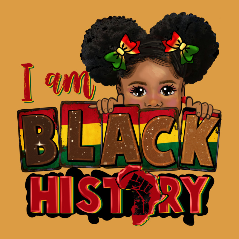 I Am Black History Black Girl Peekaboo Juneteenth Urban Heavy Tee by CowGirlArtShop | Teevron