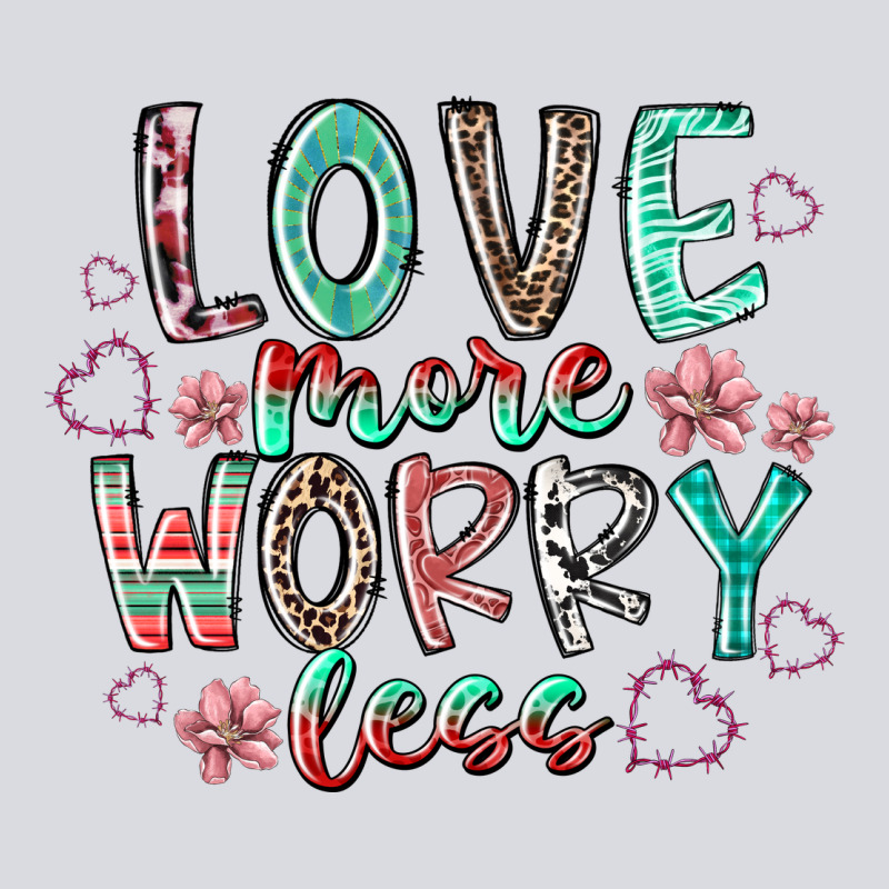 Love More Worry Less Zipper Hoodie by RacoonDesign | Teevron