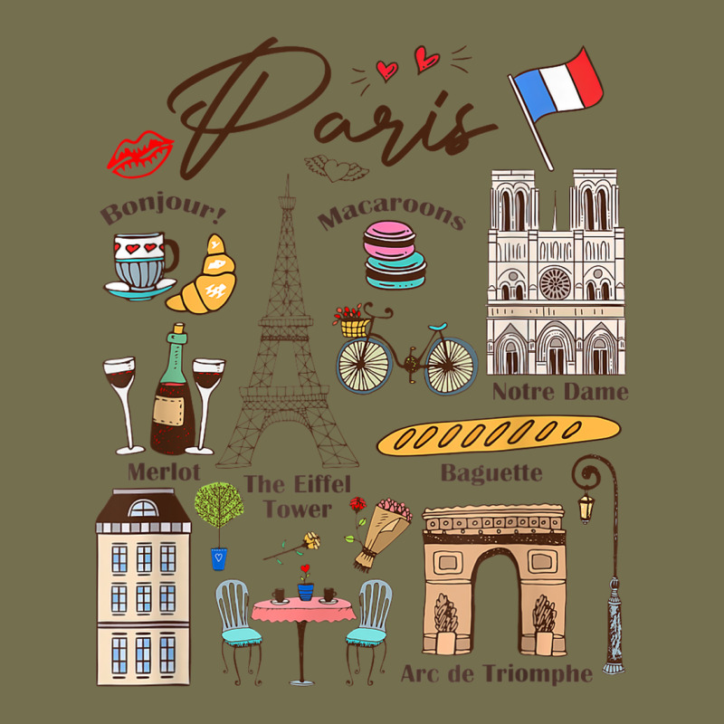 Paris Bonjour Eiffel Tower Paris Lover Paris Traveling Vacay Vintage Hoodie by trangStudio | Teevron