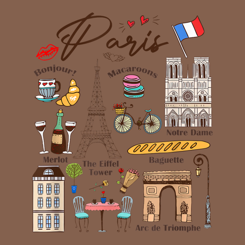 Paris Bonjour Eiffel Tower Paris Lover Paris Traveling Vacay Zipper Hoodie by trangStudio | Teevron