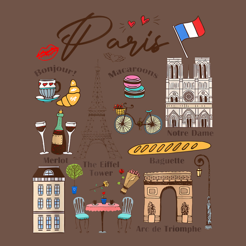 Paris Bonjour Eiffel Tower Paris Lover Paris Traveling Vacay Premium Sweatshirt by trangStudio | Teevron
