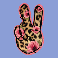 Floral Leopard Peace Sign Long Sleeve Tee | Teevron