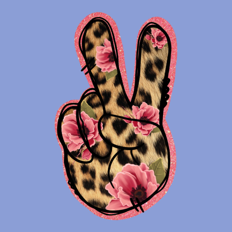 Floral Leopard Peace Sign Long Sleeve Tee by Jasminsmagicworld | Teevron