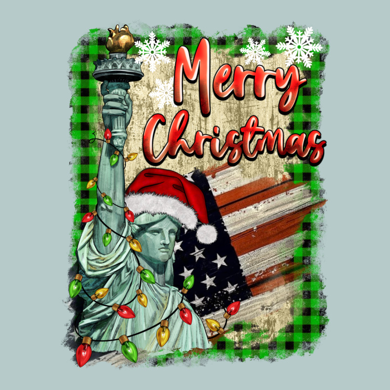 Merry Christmas  Statue Of Liberty Heavy Core Tee by BarkalooDesign | Teevron