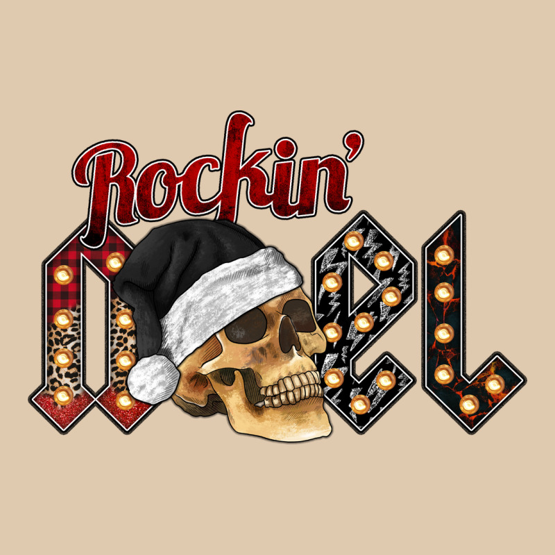 Rockin Noel Skull Heavyweight Sweatshirt by CowhideDigitalArt | Teevron