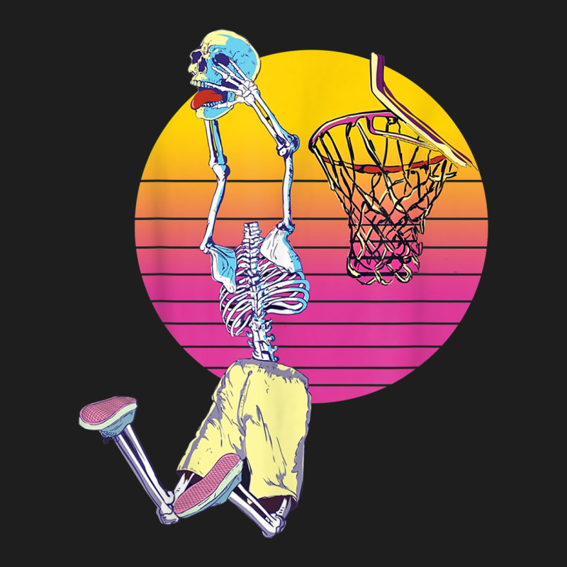 Basketball Player Halloween Pumpkin Skeletons Kids Boys Heavyweight Hoodie by trangStudio | Teevron