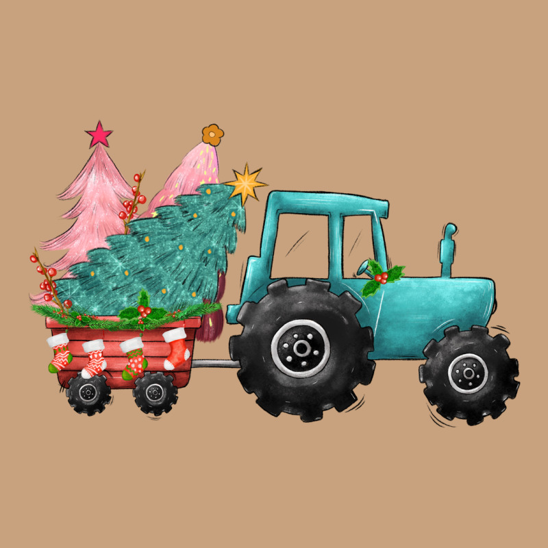 Christmas Tree Tractor Vintage Tee by CowGirlArtShop | Teevron