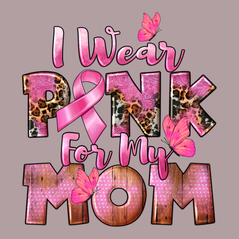 I Wear Pink For My Mom Vintage Hoodie by CowGirlArtShop | Teevron